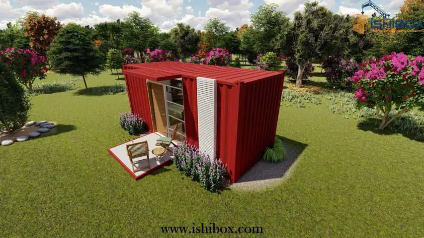 cheap house plan for 20 feet container guest room