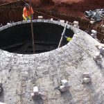 Dome of Bio-Digester in Kenya under construction